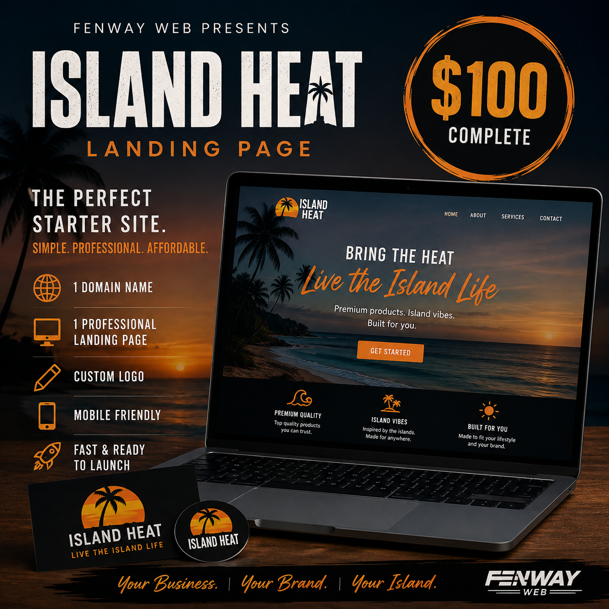 Island Heat Landing Sites