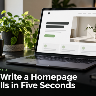 Build Week, Day 2: How to Write a Homepage That Sells in Five Seconds